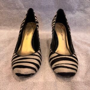 ANTONIO MELANI Zebra Stripe Heels